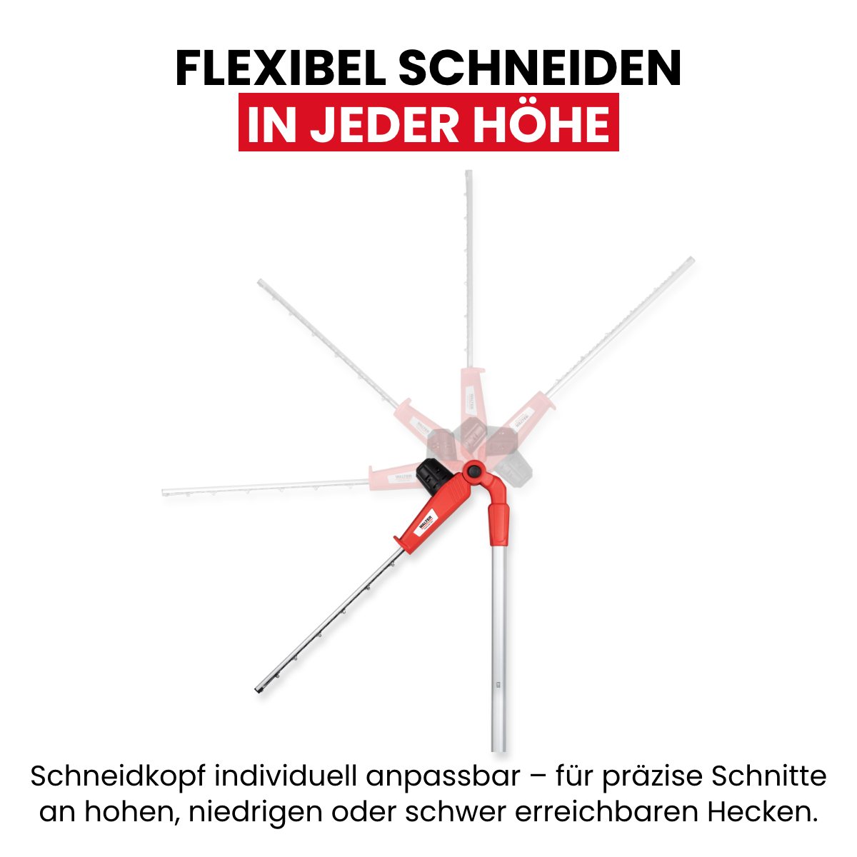 XXL 20V Li-Ionen Akku-Heckenschere