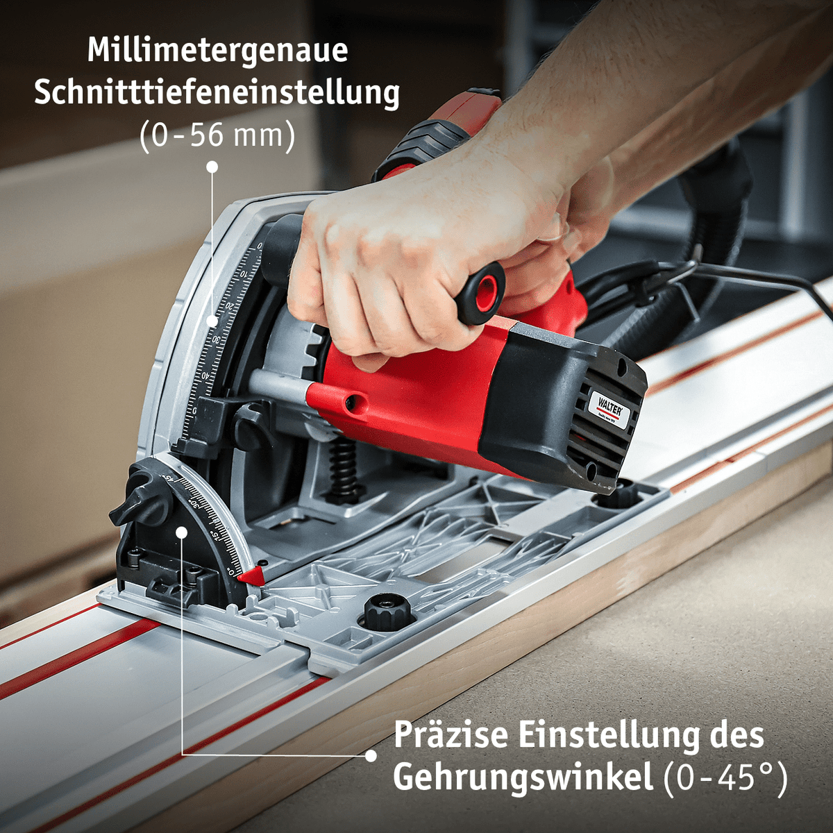 WALTER Tauchsä­ge mit Führungsschiene