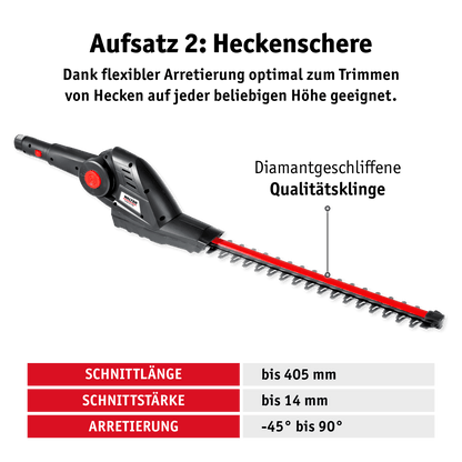 WALTER Akku-Hochentaster Heckenschere 20 V
