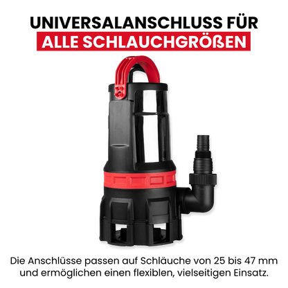 Schmutz- und Klarwasserpumpe 750 W 2-in-1