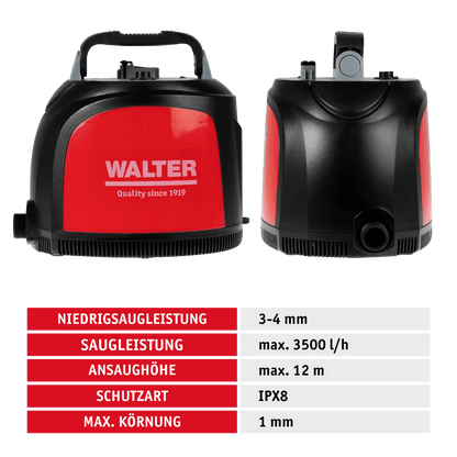 WALTER Li - Ion Akku - Schwimmpumpe 20V