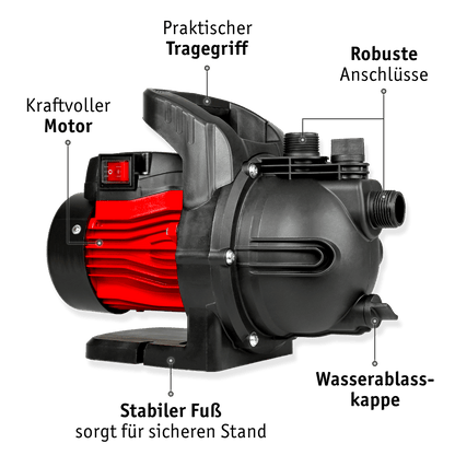 WALTER Gartenpumpe 600 W