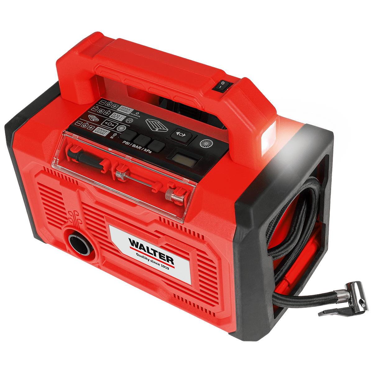 WALTER 3-in-1 Akku-Luft- und Volumenpumpe 20 V