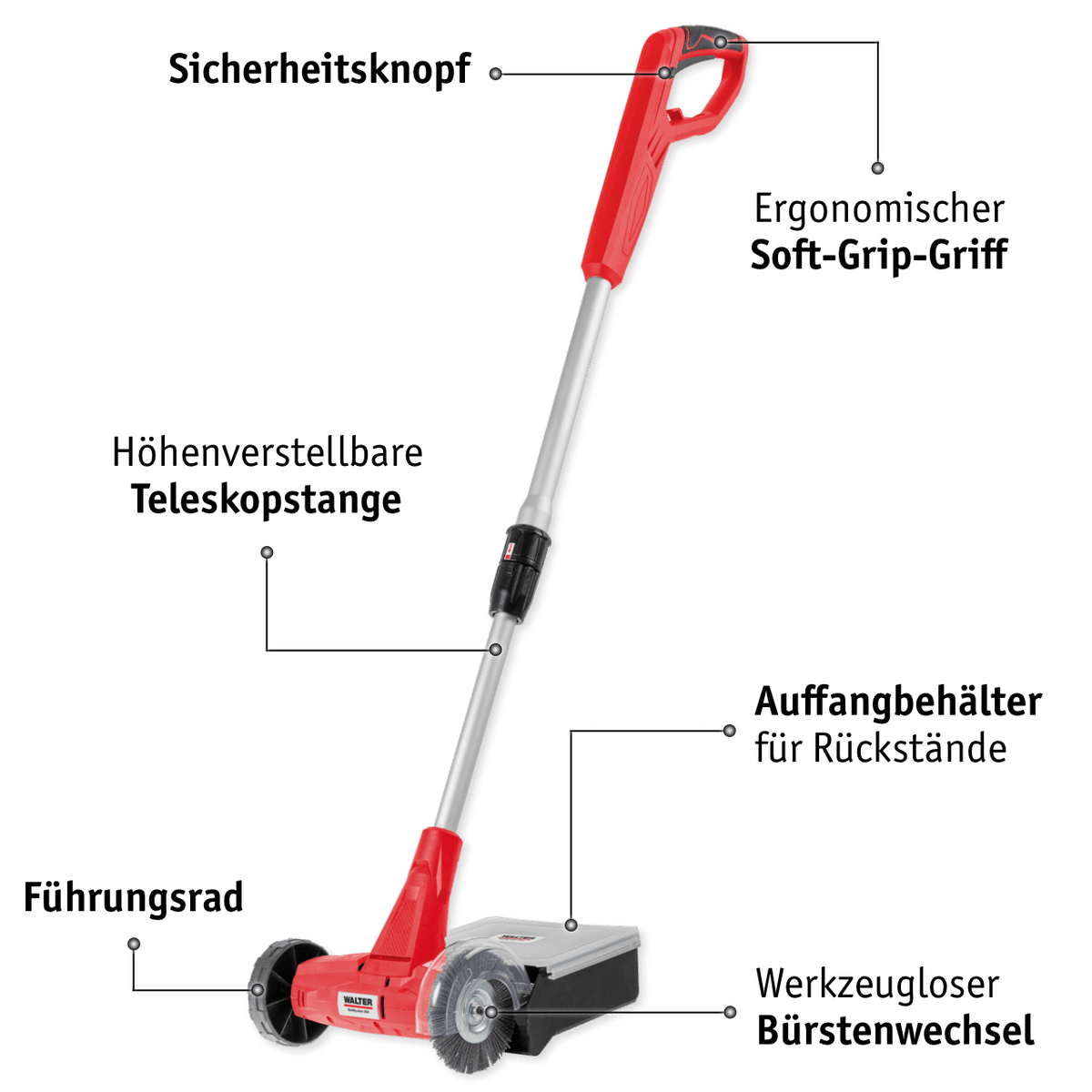 WALTER 2-in-1 Fugenreiniger