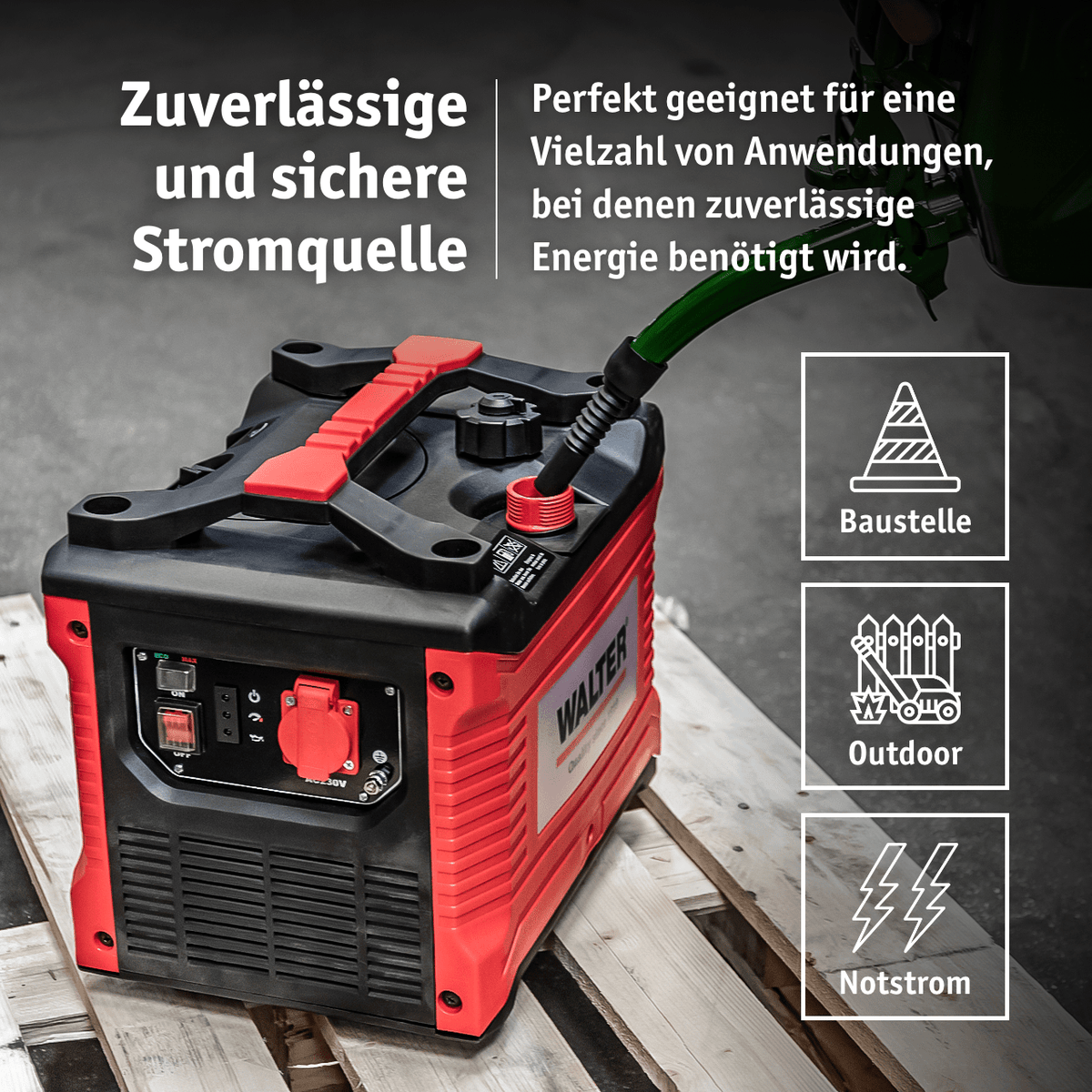 WALTER Inverter Stromerzeuger 1000 W