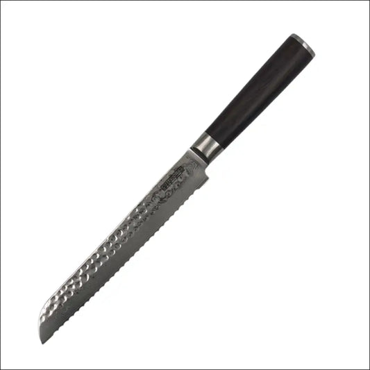 Damast Brotmesser Evolution – FlameWOOD Griff