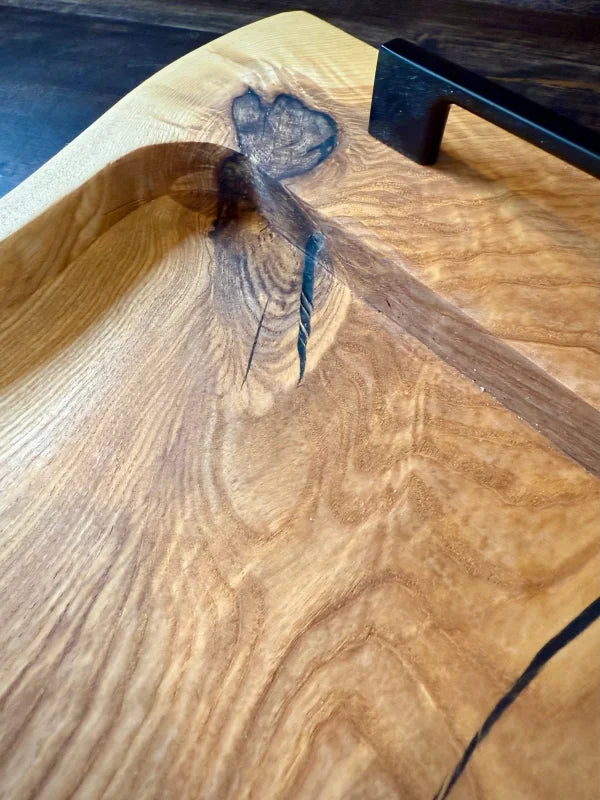 Dragonfly-Design auf handgefertigtem Eschenholz Servierbrett für Küche und Gastronomie