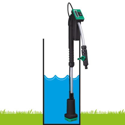 Multibrand Repacked Li - Ion Akku - Regenfasspumpe 12 V + 2 Akkus