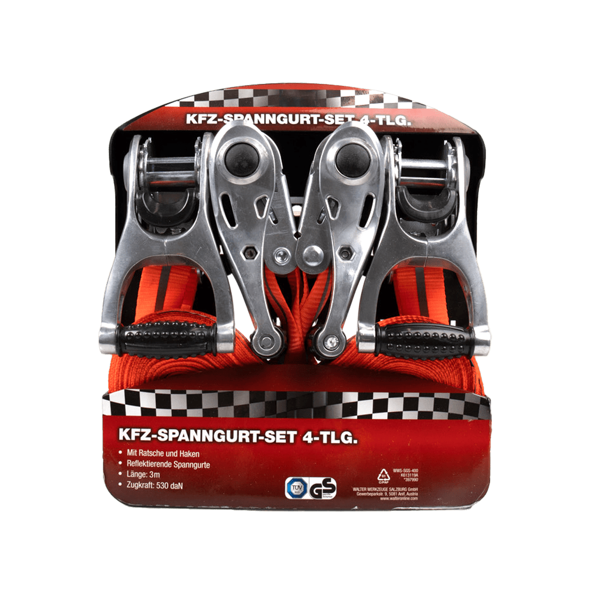 Multibrand Repacked KFZ Spanngurt Set 4 - tlg.