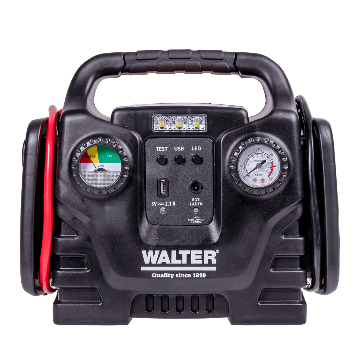 WALTER Auto - Startgerät mit Kompressor