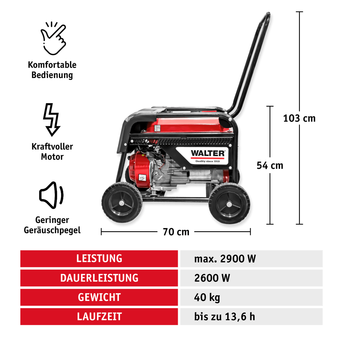 WALTER Stromerzeuger 2 600 W