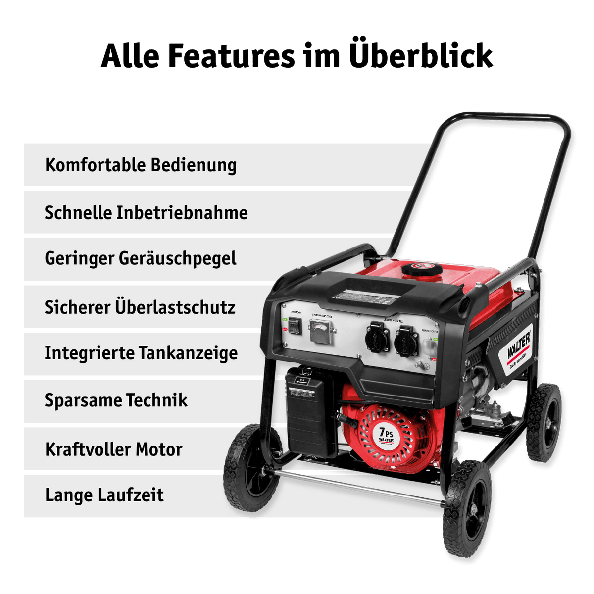 WALTER Stromerzeuger 2 600 W