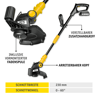 MISTER TOOL Akku-Gartengeräte-Set