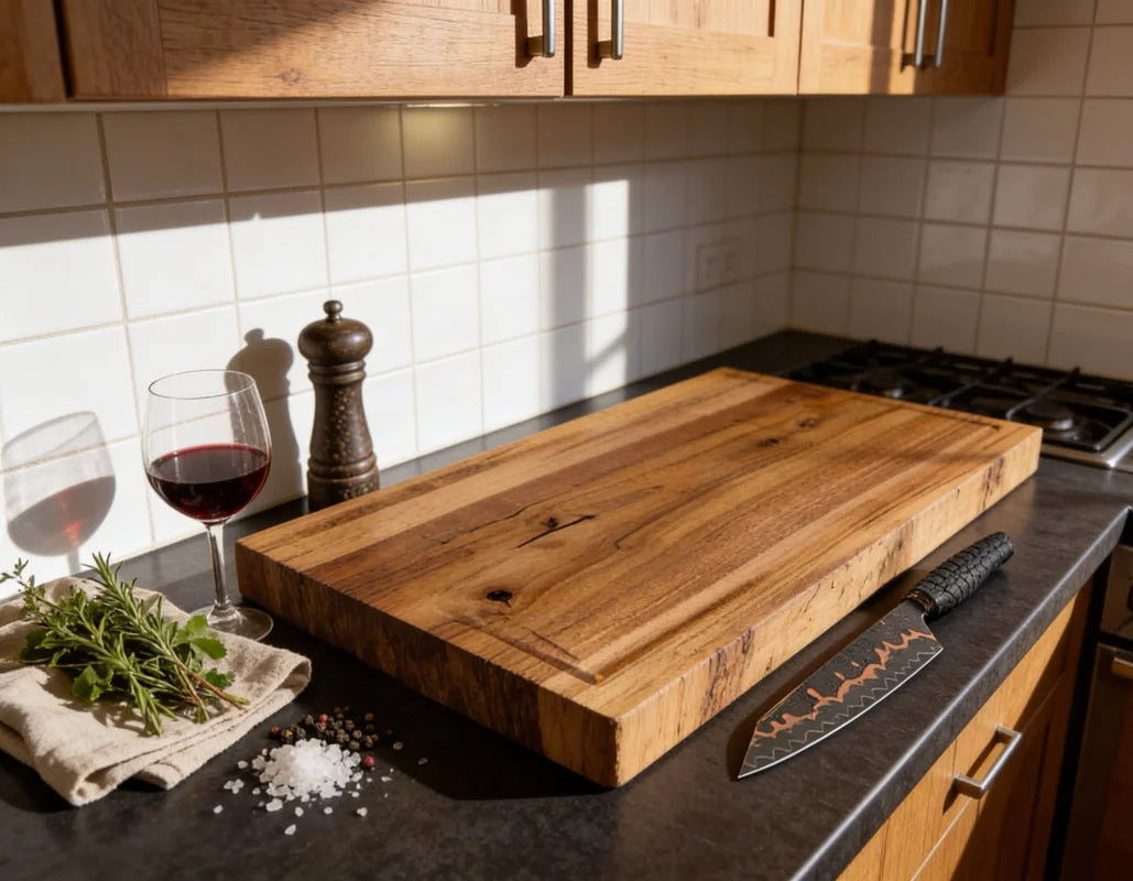 Nussbaum Schneidebrett 80x40 XXL für BBQ Fleisch und Gäste