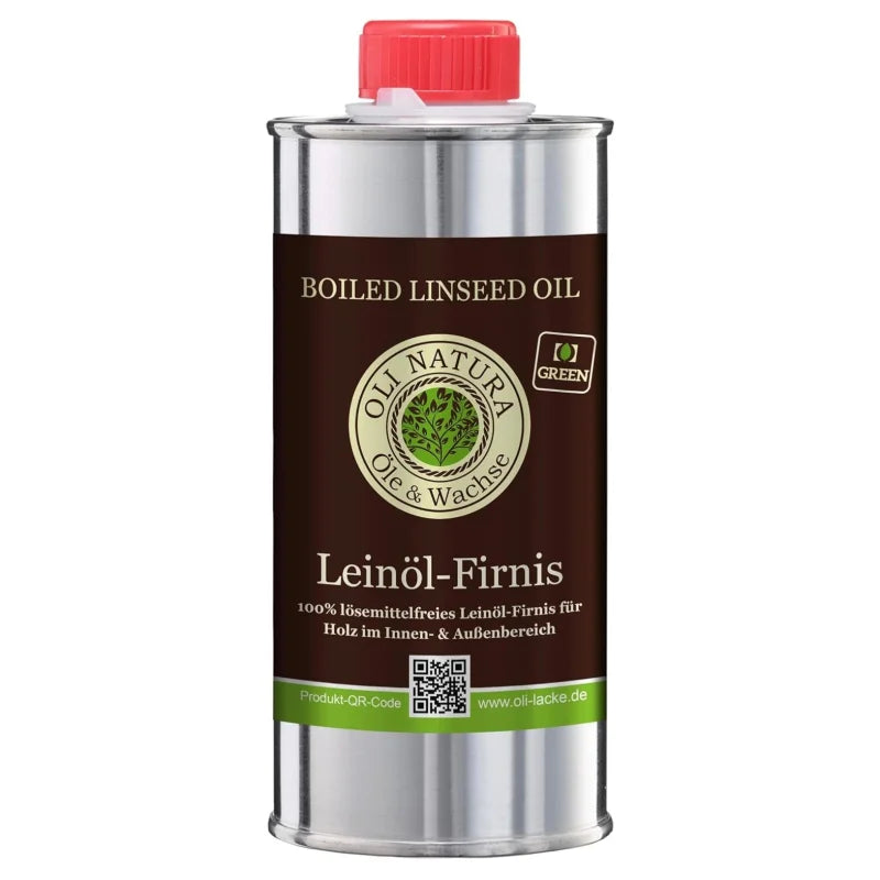 OLI-NATURA Leinöl-Firnis: Pflegeöl 0,25 L lebensmittelecht und farblos in Metalldose
