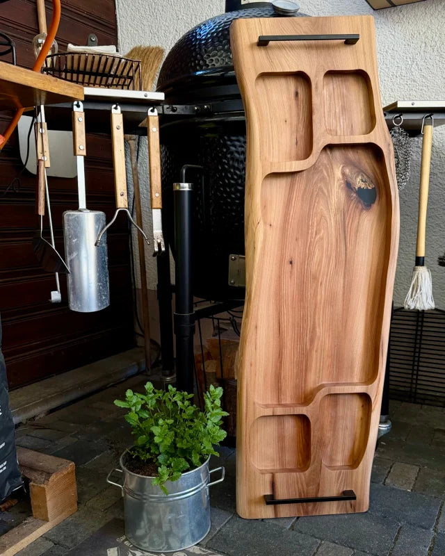 Pitmaster Board aus Ulme 100x32x4 cm für BBQ und Catering
