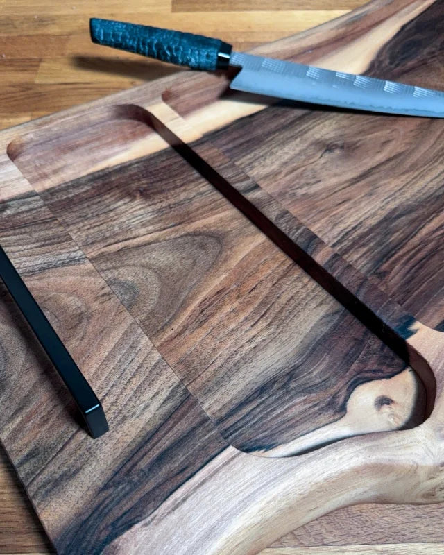 Board am Grill: Servieren vom Rost zum Tisch, mobiles Slim-Profil 2,5 cm