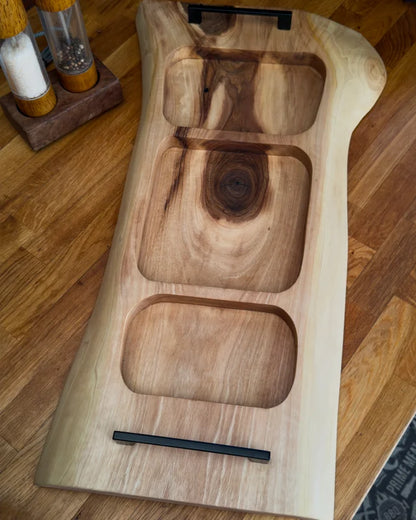 The Nutty Noble – Pitmaster Board XL Nussbaum Servierbrett | 70 × 30 × 4 cm